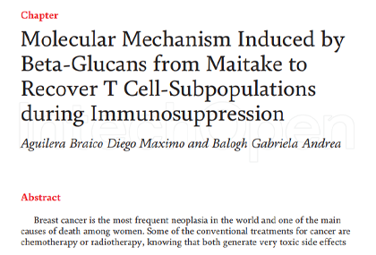 Molecular Mechanism Induced by Beta-Glucans from Maitake to Recover T Cell-Subpopulations during Immunosuppression